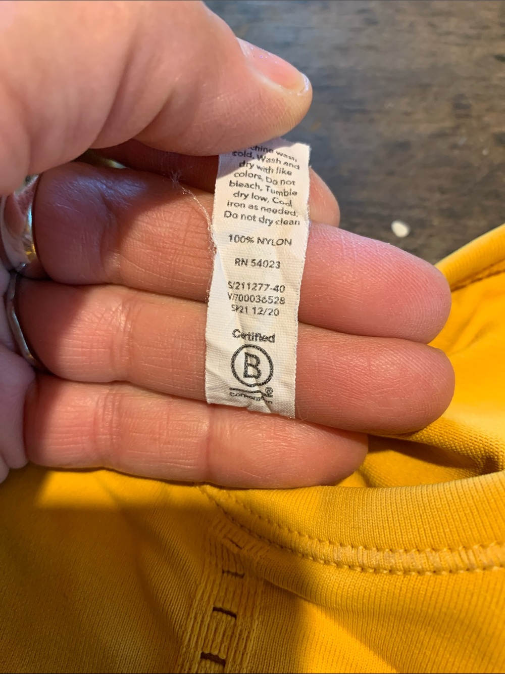 Athleta Foothill Sleeveless Eyelet Detail Tank Top - Mustard Yellow Gold - Picture 4 of 8